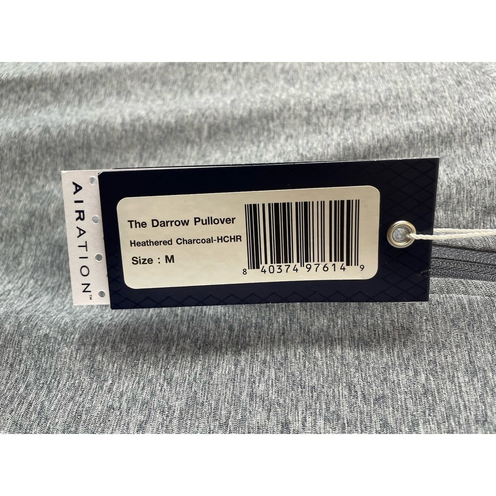 NEW Holderness & Bourne Airation Darrow Pullover Sz Medium Heathered Charcoal - Picture 6 of 9